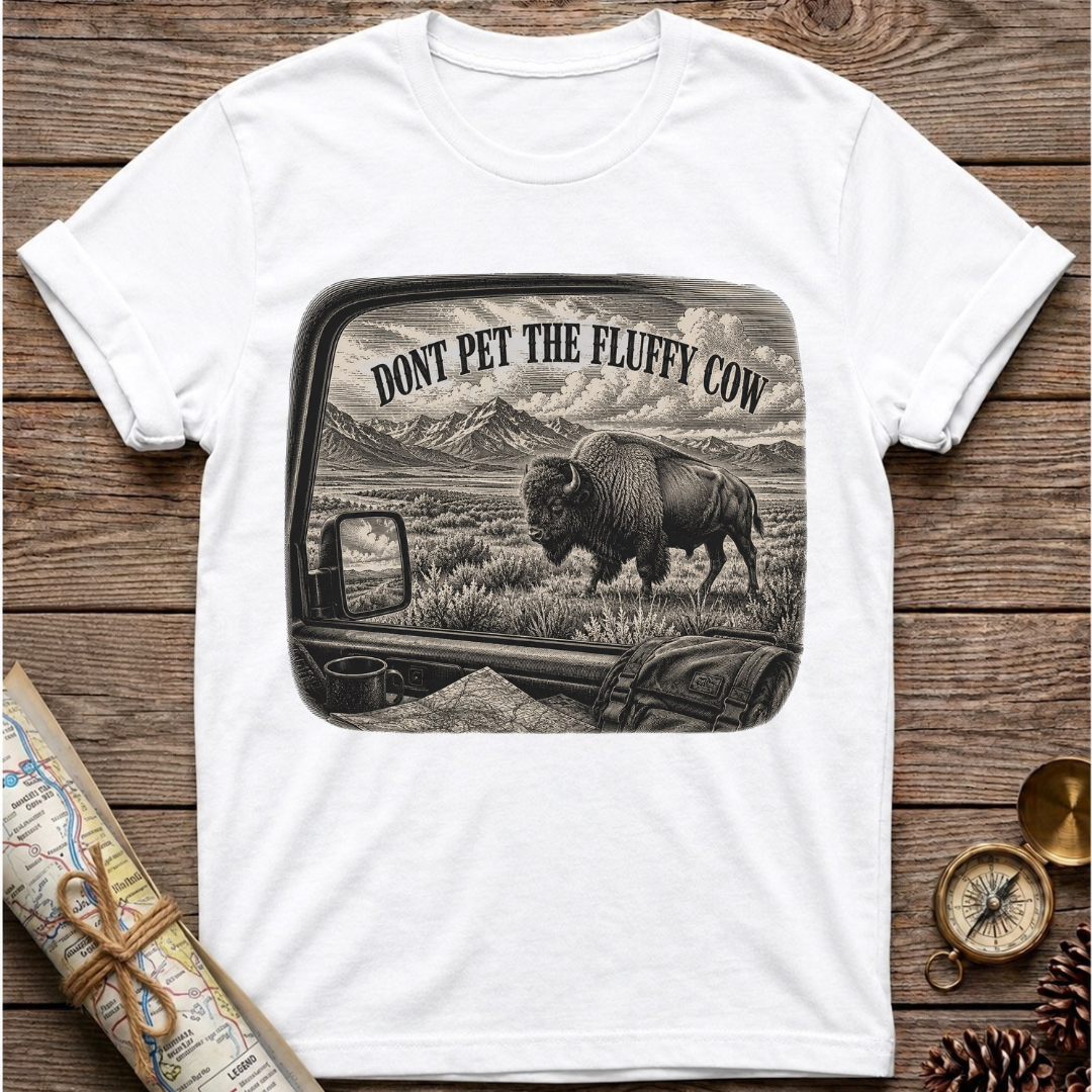 Dont Pet The Fluffy Cow (2) T-Shirt